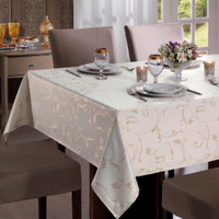 Toalha de Mesa Quadrada 4 Lugares 1,60M x 1,60M TJ-4227 Dohler