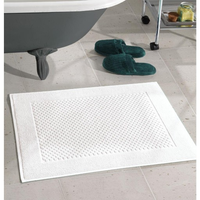 Toalha para Piso Felpudo Liso Prime Branco