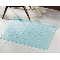 Toalha Para Piso Felpudo Liso Royal II Azul Piscina AF-1317