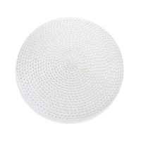 Jogo Americano Redondo de Plástico Branco 38 cm - D'Rossi