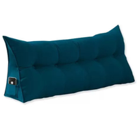 Almofada Para Cabeceira Apoio 90cm Suede Azul Marinho - DS Estofados