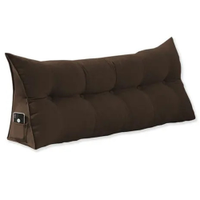 Almofada Para Cabeceira Apoio 160cm Suede Marrom - DS Estofados