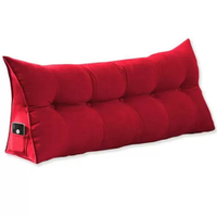 Almofada Para Cabeceira Apoio 140cm Suede Vermelho - DS Estofados