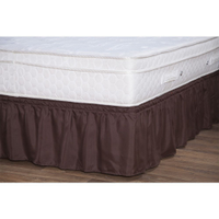Saia Ajustável para Cama Box King Renata Tabaco - Enxovais Aquarela