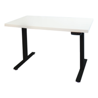 MESA COM REGULAGEM 1,70x70 PRETO COM TAMPO BRANCO