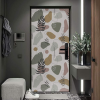 Adesivo de Porta Floral Contempôraneo-93X210Cm
