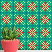 Adesivos de Azulejos Ladrilhos Hidráulicos Modelo 160-10x10cm