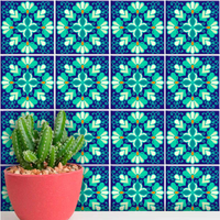 Adesivos de Azulejos Ladrilhos Hidráulicos Modelo 163-20x20cm