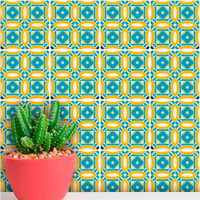 Adesivos de Azulejos Ladrilhos Hidráulicos Modelo 206-15x15cm