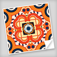 Adesivo para Azulejo Unitário Modelo 309-10x10cm