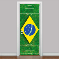 Adesivo para Porta Campo de Futebol Brasil-73X210Cm