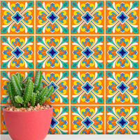 Adesivos de Azulejos Ladrilhos Hidráulicos Modelo 151-20x20cm