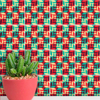 Adesivos de Azulejos Ladrilhos Hidráulicos Modelo 74-15x15cm