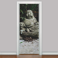 Adesivo para Porta Estátua de Buda 07-73X210Cm