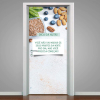 Adesivo de Porta para Nutricionista Dica da Nutri-93X210Cm