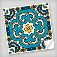 Adesivo para Azulejo Unitário Modelo 294-15x15cm