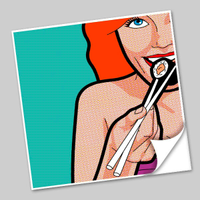 Azulejo Unitário Pop Art Comics 213-10x10cm