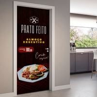 Adesivo de Porta Prato Feito-63X210Cm