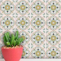 Adesivos de Azulejos Ladrilhos Hidráulicos Modelo 107-10x10cm