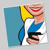 Azulejo Unitário Pop Art Comics 212-15x15cm