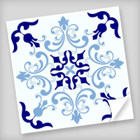 Adesivo para Azulejo Unitário Modelo 286-15x15cm