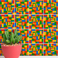Adesivos de Azulejos Ladrilhos Hidráulicos Modelo 137-15x15cm