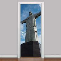 Adesivo para Porta Cristo Redentor-63X210Cm
