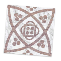 Adesivo para Azulejo Unitário Mármore Rose e Branco 12-15x15cm