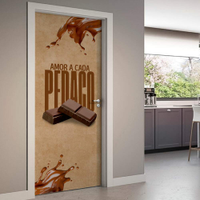 Adesivo de Porta Amor a Cada Pedaço-93X210Cm