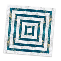 Adesivo para Azulejo Unitário Mármore Azul Escuro e Branco 08-10x10cm