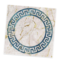 Adesivo para Azulejo Unitário Mármore Azul e Bege-20x20cm