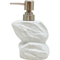 Saboneteira Líquida Decoração Branco Banheiro Cerâmica 350ml