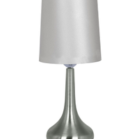 Abajur Luminária Branca De Mesa 35,5cm Bivolt 110/220v