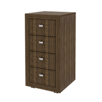 Gaveteiro para Escritório Home Office ME4133 MDP Nogal G69 - Gran Belo
