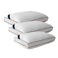 Conjunto com 3 Travesseiros Guldi Dream Branco e Azul