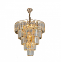 Lustre Versailles Cromado + Cristal + Clear De 8Xe14 - Hevvy