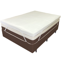 Pillow Top Solteiro King 200 Fios Premium 10cm 1200g/m² 100x200cm Branco