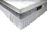 Saia Box Queen com 2 Elásticos e Babado 158x198x38cm Branco