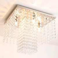 Lustre Luminária Elisabeth de Acrílico para 4 Lâmpadas Halopin G9 de LED 30x30cm