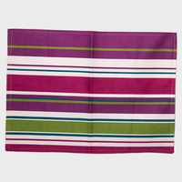 Jogo Americano Listrado Roxo com Verde
