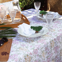 Toalha de mesa Retangular Impermeável 12 Lugares - Alice