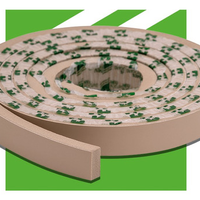 Eva Rodape Acabamento Ripado Laminado 2,5m - Play Creme
