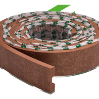 Eva Rodape Acabamento Ripado Laminado 2,5m - Urban Bronze-passa fio