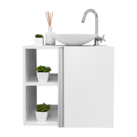 Conjunto Gabinete para banheiro Branco com Cuba Harpia