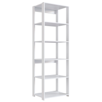 Estante Livreiro 138X60cm 05 Prateleiras Branco PRODDY