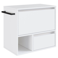 Gabinete Para Banheiro 01 Porta 01 Gaveta 60cm Branco PRODDY