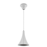 Lustre Pendente 458 1 Lâmpada Soquete E27 Branca