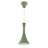Lustre Pendente 458 1 Lâmpada Soquete E27 Verde