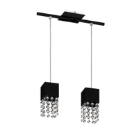 Lustre Pendente 3292 2 Lâmpadas Soquete E27 Preta