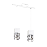 Lustre Pendente 3292 2 Lâmpadas Soquete E27 Branca